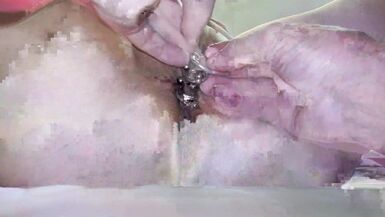 NZ MILF gets pussy jewelry changed then hard fingering and squirts with excitement - 9 image