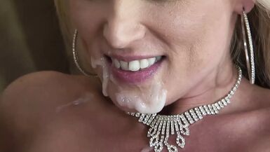 Dianna Doll Tattooed busty blonde MILF fucks cock for cum - 1 image
