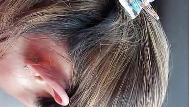 Asian BJ Queen Sucking Cock In Public Car, Asian Wife MILF Cumslut, Asian Wife Blowjob Queen - 3 image