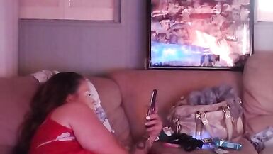 Sexy milf smoking in mini red night dress part 2 - 8 image