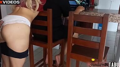Jumping my husband's best friend's penis cuckold distracted husband busts his hot wife's ass greedy woman - 1 image