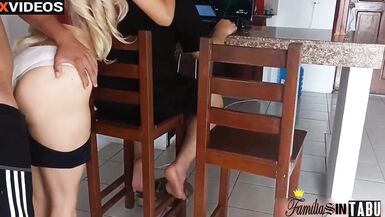 Jumping my husband's best friend's penis cuckold distracted husband busts his hot wife's ass greedy woman - 13 image
