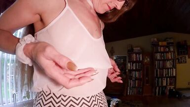 Shopping with Longpussy. White Sheer and a Pussy Plug. - 9 image