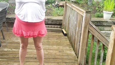 Tarablee Hotz- cooling off in the rain on a hot day. My wet t-shirt barely conceals my big tits.