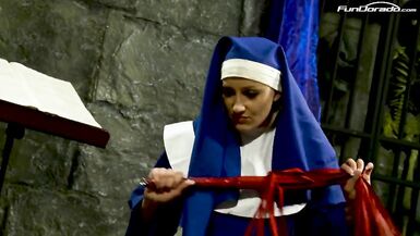 And this is what they do in the convent? None fucks her newcomer and makes them scream! Pussy, wet pussy, teen 18, 18YO,