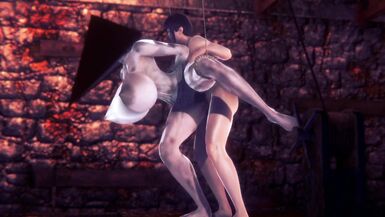 Женщина с пирамидальной головой получает жесткий трах | Silent Hill Hentai Parody - 4 image