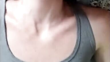 Lunchtime quicky with neighbors wife turns into mutual masturbation and being late back to work - 10 image