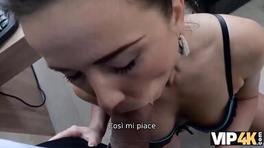 VIP4K. Stunner moans with pleasure during sex with horny lender - 13 image