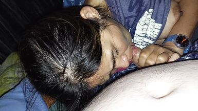Asiática Mamada Reina BJ y Enorme Carga Cum - 14 image
