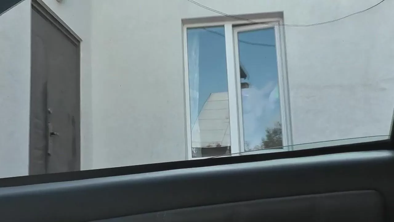 Pregnant Nude Wife Hotel Window - Neighbor taxi driver from window car again looks at neighbor MILF who  washes window of apartment naked. Nude in public watch online