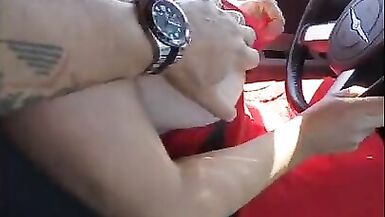BBW milf craves to take a dick ride in the car - 2 image