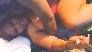 SEXY CARIBBEAN BBW GETS HER PRETTY BALD PUSSY ATE UNTIL SHE CRIES - 15 image