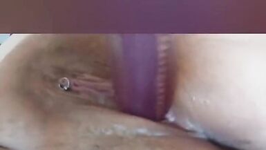 ASMR BBW Milf Dildo Masturbation super juicy pussycontraction closeup - 7 image