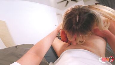 Step Mom Came to Fuck! Sharing a bed with Stepmother. Stepmom, can I cum inside you? Yes, come on, Stepson - 4 image