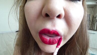 Lesbians or bi girlfriends? Mature milfs insert a strapon into a hairy anal. Butt shaking doggy style POV. Amateur fetish. - 2 image