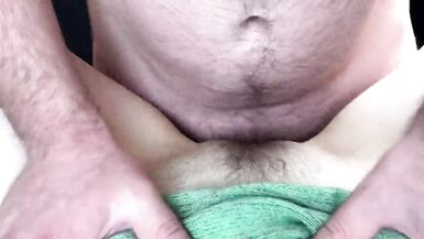 Please don't cum inside. Cum on my hairy pubis. Creamy Pussy. Female Orgasm. Close-Up. - 4 image