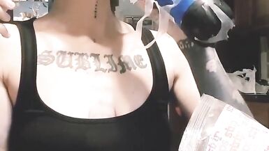 Tattooed milf gets stuffed