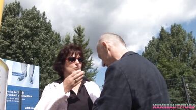 Horny matured boosty brunette fuck with stranger, taking cum on tits - 2 image