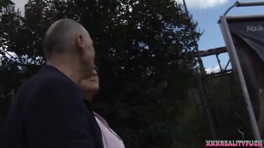 Horny matured boosty brunette fuck with stranger, taking cum on tits - 3 image