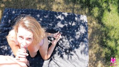 I got creampied in my front yard - Brooke Foxxx - POV, Cumshot, Babe - 9 image