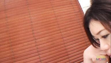 Cumming on her big Asian titties after the busty mature got a good drill down, Risako - 11 image