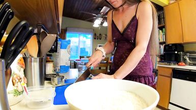 Longpussy na cozinha. Duplamente recheado de novo. - 4 image