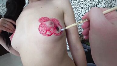 Gorgeous ass in thong doggy style POV. Mature lesbians love foreplay and strapon. Home fetish close-up. - 6 image