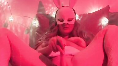 Milf with big breasts masturbates with toys - 8 image