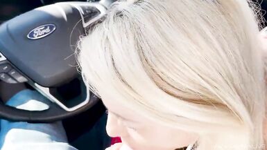 Blonde allemande baisée sans préservatif en public dans la rue ! Daynia - 6 image
