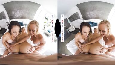 Naughty America three Hotties Bang their Friend's Son in VR - 12 image
