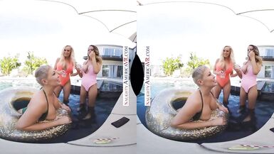 Naughty America three Hotties Bang their Friend's Son in VR - 4 image