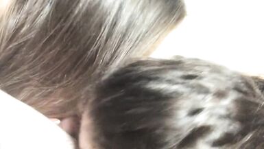 Threesome BlowJob-RimJob Compilation Video with Kinky Teens - 4 image