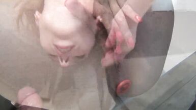 Hard fuck on the kitchen table, anal plug and ass cumload - 3 image