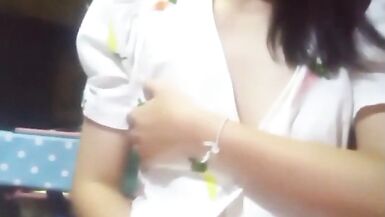 Chinese Asian girl alone at home masturbation 1