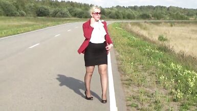 Business style sexy lady