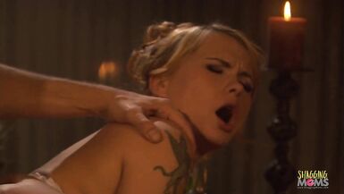 The horny blonde dreaming of anal sex with a big hard dick in the medieval time