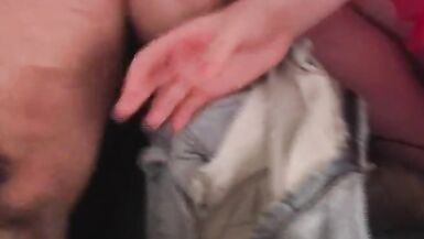 Redhead BBW Jack Job With Cum Make Her Feel Arouse - 13 image
