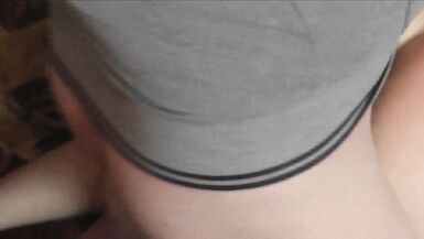 Old inexperienced. MILF sexy Frina shows inexperienced guy lover tits, pussy, ass. Then got into pose doggystyle and teaches sex. Guy fucked Milf in pussy and cum on labia. Cumshot - 14 image