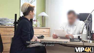 VIP4K. The milf secretly exploited her cunt by the lender in his office - 2 image