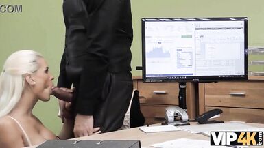 VIP4K. The lender allows the MILF to have fun with his cock in the office - 11 image