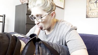 StepMom Sucks My Dick And Gets A Oral Creampie - 5 image