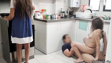 I discover my Husband Fucking my StepSister in the Kitchen - 12 image