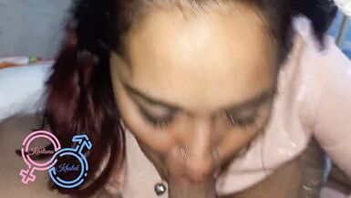 Sucking cock with cum in my mouth. Is delicious - 11 image