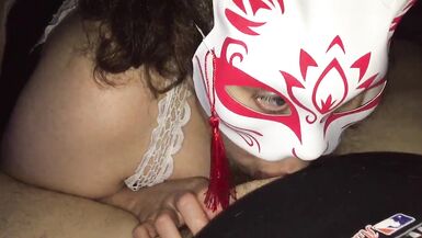 Wife deepthroats and thuckles - 13 image