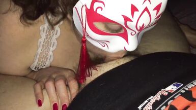 Wife deepthroats and thuckles - 14 image