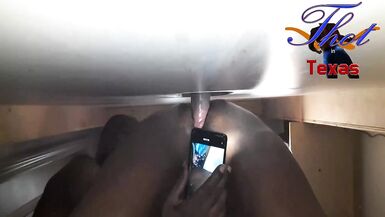 Thot in Texas - Gloryhole Real Amateur BBC Fucking my Wife Hairy Ebony Pussy