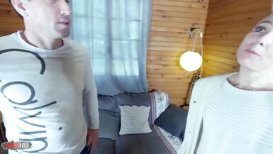 Horny french milf double fucked by three big cock - 2 image