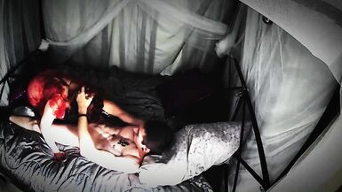 Red Lace Lingerie Makes Him Cum on My Ass - 4 image