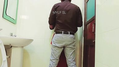 Boss had sex inside the office bathroom with Hot Milf - 3 image