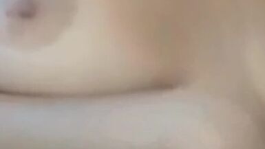 Awesome Bouncing Titties On Amateur Brunette feeling it - 1 image